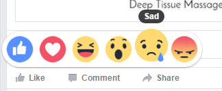 sad facebook reaction