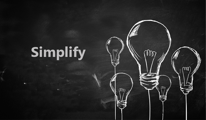 cluster of lightbulbs symbolizing the simplification of marketing collateral for HVAC, powersports, and resorts