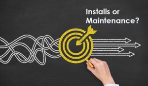 HVAC marketing and advertising target installs or maintenance