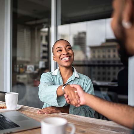 handshake between business associates