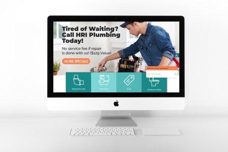 Example website, HRI Plumbing
