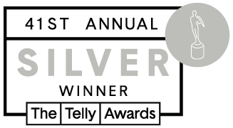 41 Silver Telly Award Winner badge