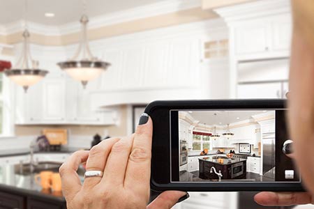 taking picture of kitchen